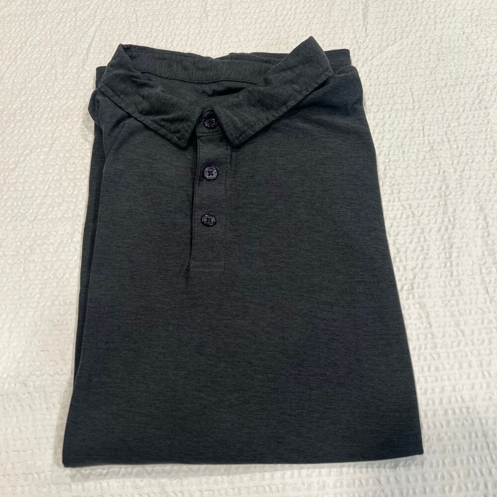 Vuori Men's Strato Tech Polo dark gray size Large men